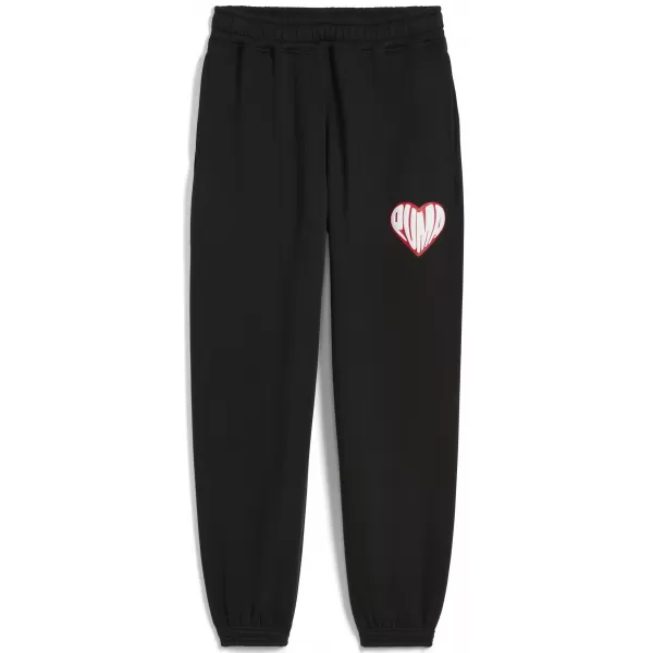  Pantaloni de trening pentru bărbați PUMA HOOPERHOTLINE SWEATPANT 63283402 PUMA NEGRU 