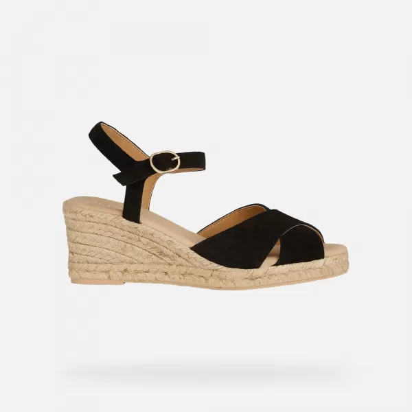  Sandale de dama GEOX GELSA LOW NEGRU 