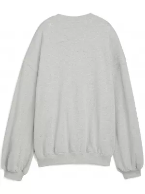 Panoul pentru doamne PUMA X ROSÉ OVERSIZED CREW 63380310 HEATHER GRI DESCHIS
