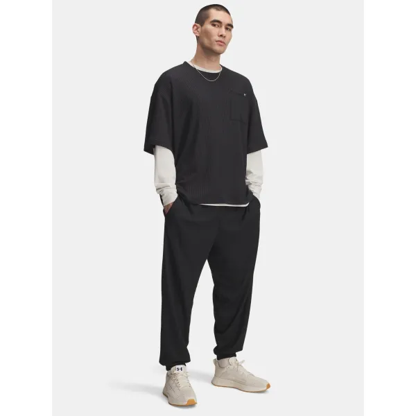  Pantaloni de trening pentru bărbați UNDER ARMOUR UA RIVAL WAFFLE JOGGER 1385932-001 NEGRU 