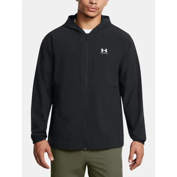  Hanorac pentru bărbați UNDER ARMOUR UA VIBE WOVEN WINDBREAKER 1386555-001 NEGRU 