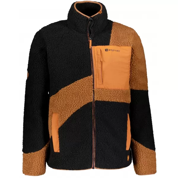  Hanorac pentru bărbați din fleece ALTISPORT GANAN NEGRU/MARO 