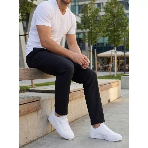  Pantaloni pentru bărbați ALTISPORT ATS TROUSER CLASSIC-FIT NEGRU 