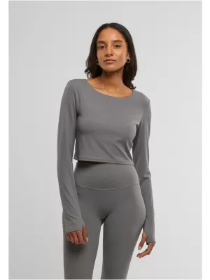 Tricou de damă URBAN CLASSICS TB7807 SENIOR GRI