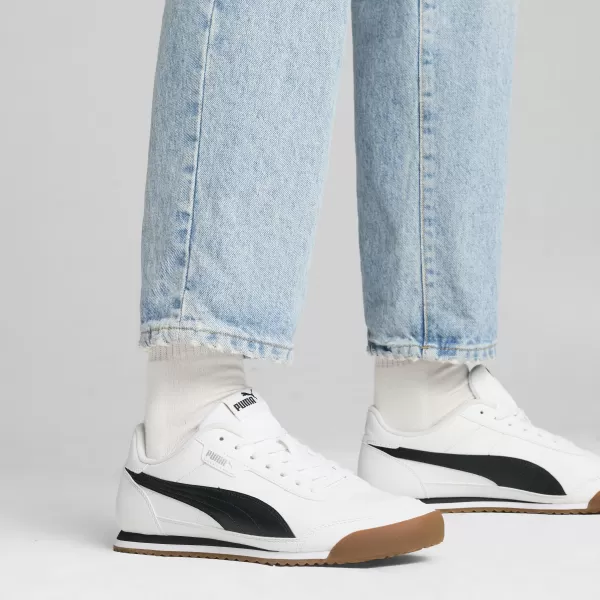  Pantofi pentru bărbați PUMA TURINO II 39745202 PUMA WHITE/PUMA BLACK/GREY 