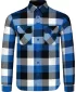 Cămașă de flanelă NORDBLANC QUANTUM NBSSM8243 ALBASTRU