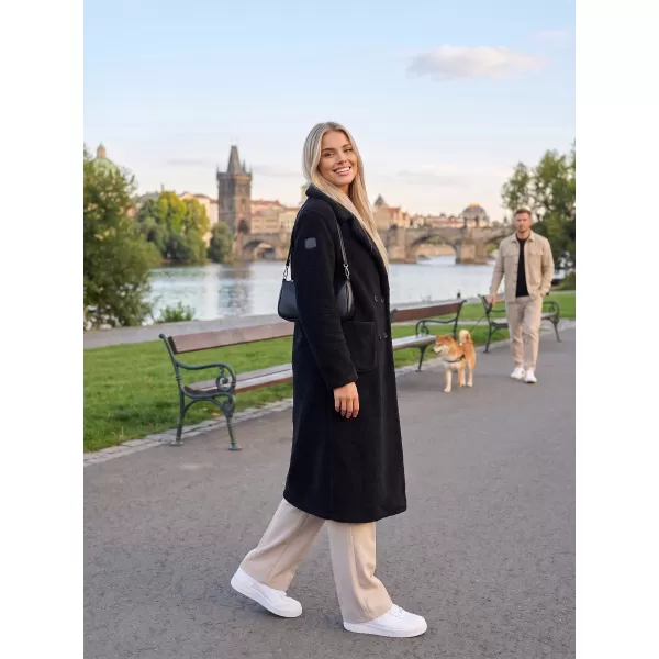  Palton de damă KIXMI VINILA NEGRU 
