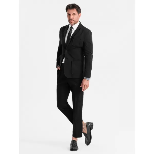  Jachetă pentru bărbați OMBRE OM-BLZB-0101 NEGRU 