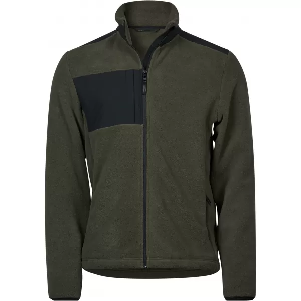  Hanorac pentru bărbați TEE JAYS | TJ 9120 VERDE INTENS/NEGRU 