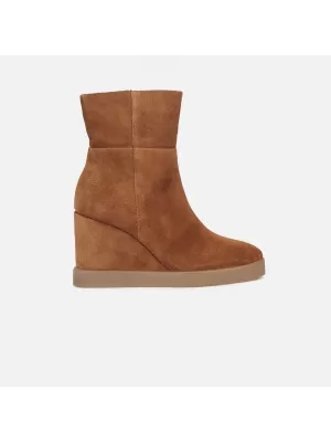 Botine de dama GEOX ELIDEA WEDGE MARO