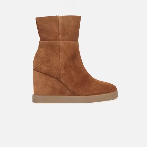  Botine de dama GEOX ELIDEA WEDGE MARO 