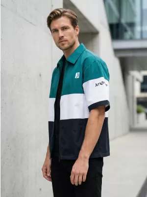 Cămașă premium pentru bărbați ALTISPORT VOJ/ALM051KOS01 KEROSEN/NEGRU