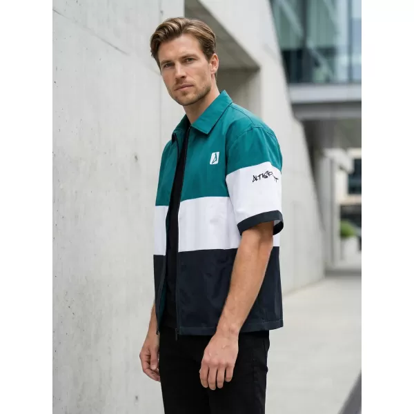  Cămașă premium pentru bărbați ALTISPORT VOJ/ALM051KOS01 KEROSEN/NEGRU 