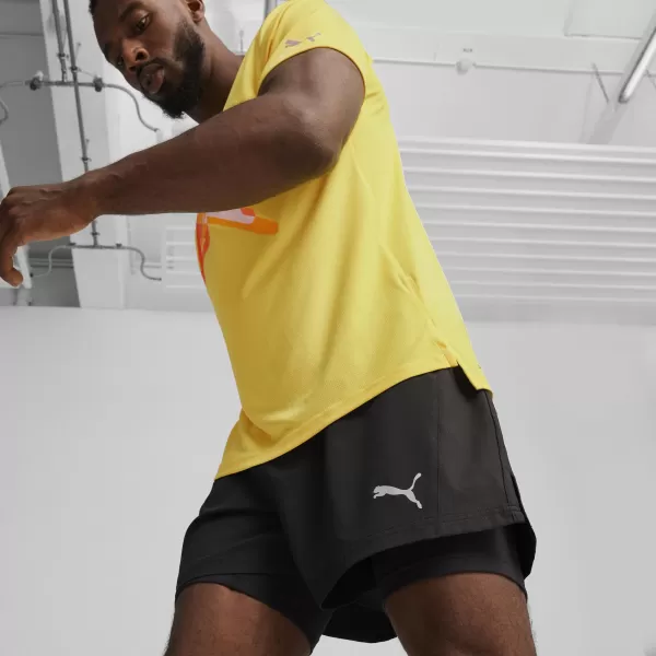  Pantaloni scurţi PUMA RUN VELCTY ULTRWVE 2IN1 SHRT 52499401 PUMA NEGRU 