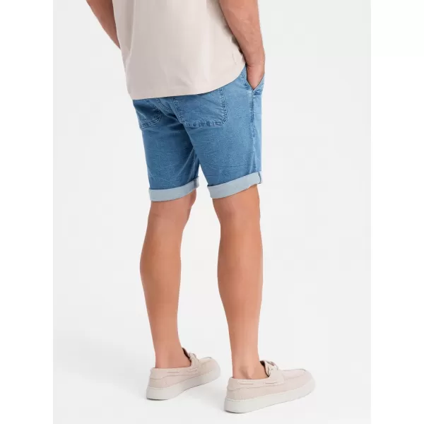  Pantaloni scurţi OMBRE OM-SRDS-0161 ALBASTRU DESCHIS 