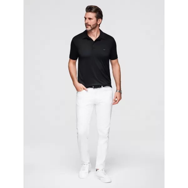  Mens t -thirt cu guler OMBRE OM-POSS-0150 NEGRU 