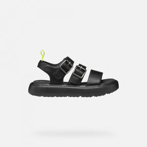  Sandale pentru fete GEOX KODETTE J55DBG000BCC9999 NEGRU 