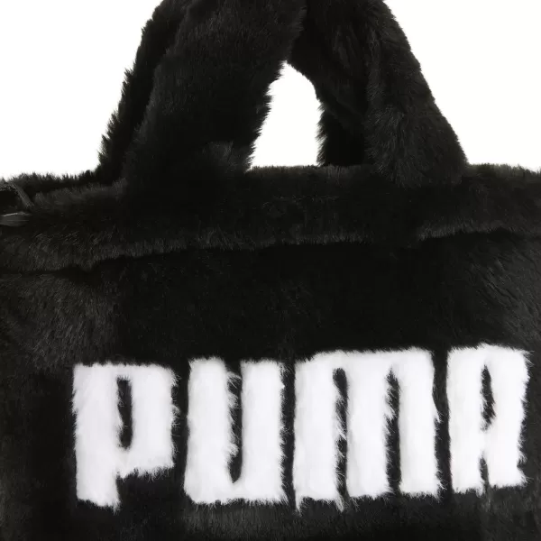  Geanta pentru doamne PUMA UP FAUX FUR MINI SHOPPER BAG 09171301 PUMA NEGRU 