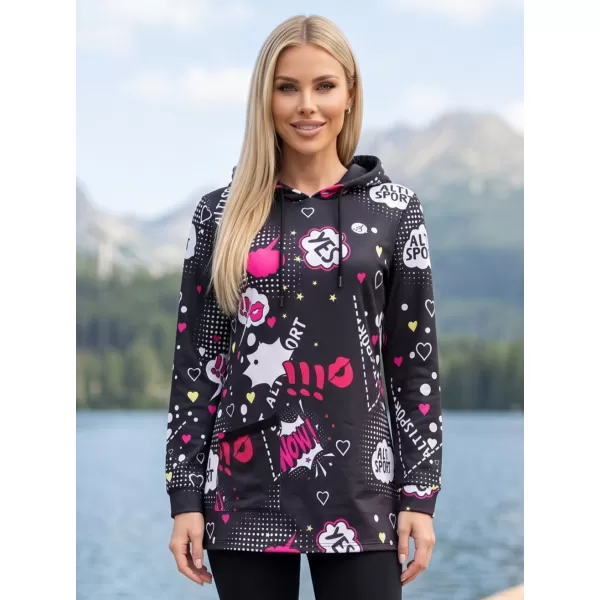  Hanorac de dama ALTISPORT GITA NEGRU 