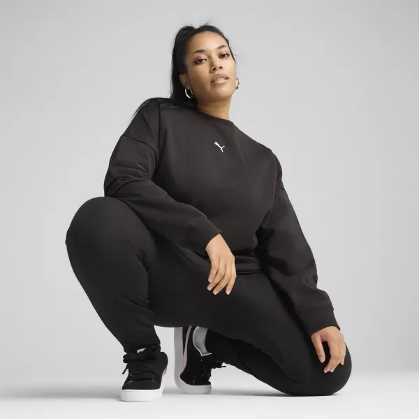  Panoul pentru doamne PUMA ESS OVERSIZED CREW FL 68540001 PUMA NEGRU 