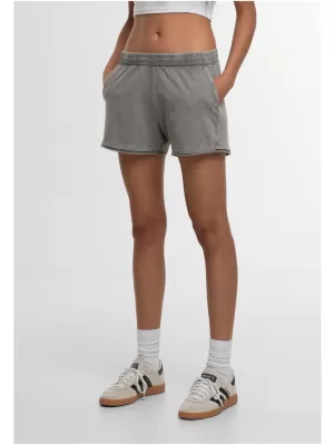 Pantaloni scurți de damă URBAN CLASSICS TB7470 GRI OȚEL