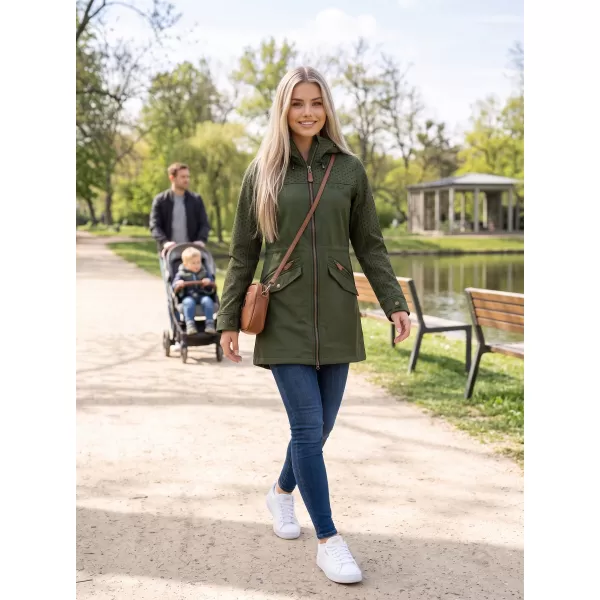  Geacă de softshell pentru femei ALTISPORT GEMEE KAKI 