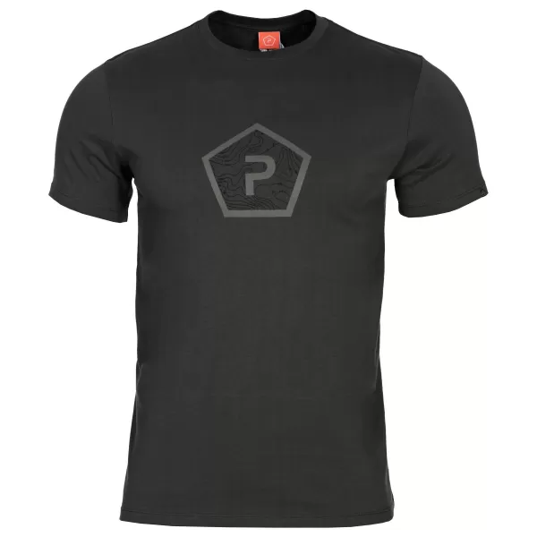  Tricou pentru bărbați PENTAGON SHAPE K09012 NEGRU 