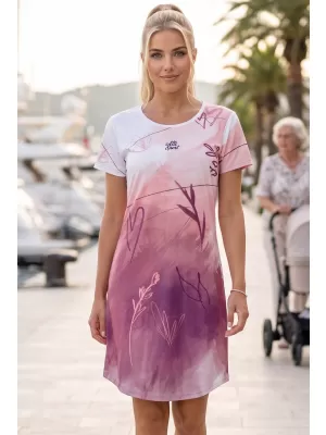 Tricou premium extins pentru femei ALTISPORT VOJ/ALW083SAT02 ALB ROZ