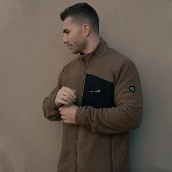  Hanorac pentru bărbați PENTAGON ATHOS 2.0 MEN΄S FLEECE JACKET K08047 GRI MARO 