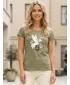 Tricou pentru femei cu mâneci scurte ALTISPORT ALW192122 KAKI