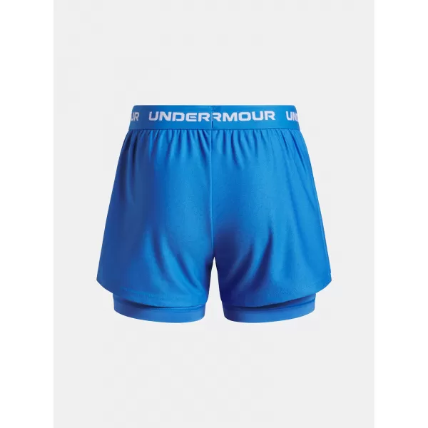  Pantaloni scurți pentru fete UNDER ARMOUR UA TECH PLAY UP 2N1 SHORT 6004985-402 ALBASTRU 