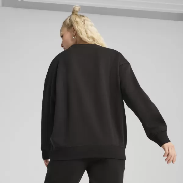  Panoul pentru doamne PUMA ESS OVERSIZED CREW FL 68540001 PUMA NEGRU 