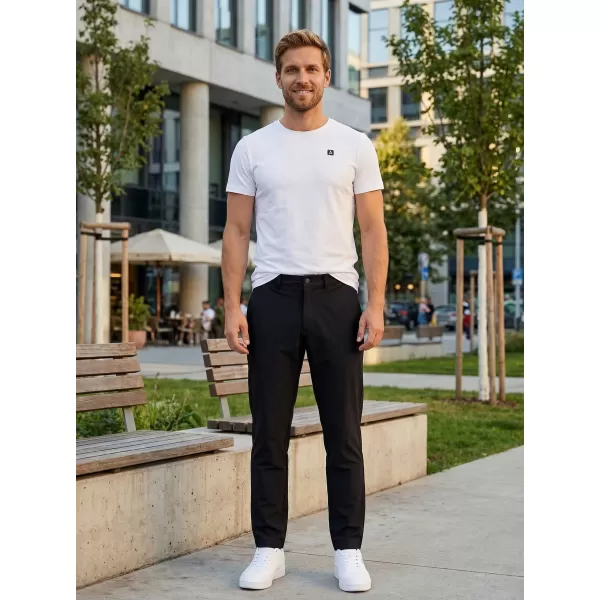  Pantaloni pentru bărbați ALTISPORT ATS TROUSER SLIM-FIT NEGRU 