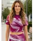Crop top de damă premium ALTISPORT VOJ/ALW001TR07 FUCSIE