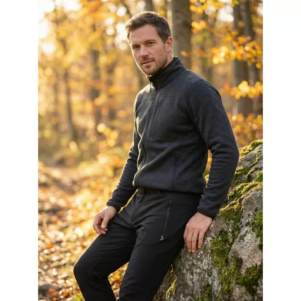  Pantaloni softshell pentru bărbați ALTISPORT CORRON NEGRU 
