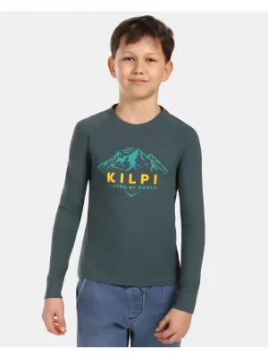 Tricou băieți KILPI VERATI-JB ZJ0301KI VERDE ÎNCHIS
