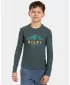 Tricou băieți KILPI VERATI-JB ZJ0301KI VERDE ÎNCHIS