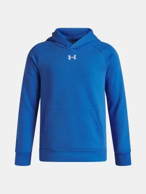 Hanorac pentru băiat UNDER ARMOUR UA RIVAL FLEECE HOODIE 1379792-402 ALBASTRU