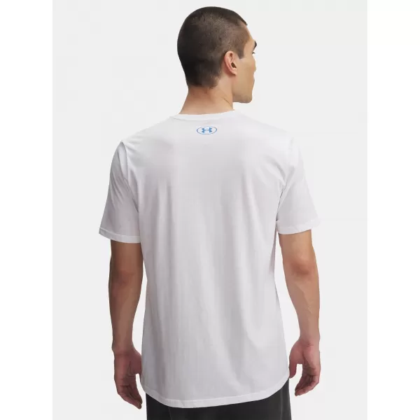  Tricou pentru bărbați UNDER ARMOUR UA TRIPLE STACK LC LOGO SS ALB 