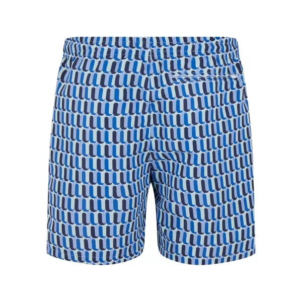  Pantaloni scurți de baie URBAN CLASSICS TB2679 MODEL RETRO ALBASTRU 