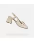 Pantofi de dama cu toc GEOX CORONILLA CREMOS