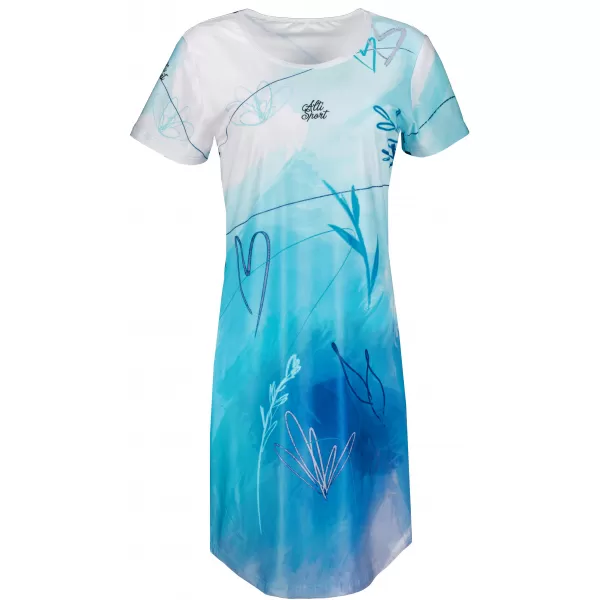  Tricou premium extins pentru femei ALTISPORT VOJ/ALW083SAT02 ALB ALBASTRU 