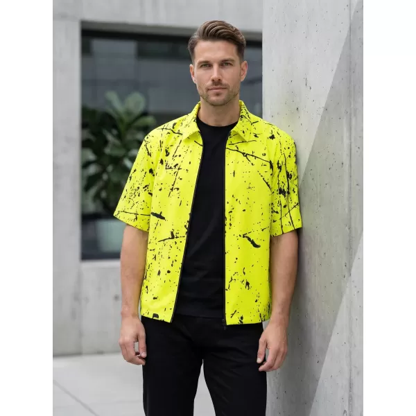  Cămașă premium pentru bărbați ALTISPORT VOJ/ALM034KOS01 GALBEN NEON 