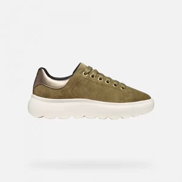  Adidași de damă GEOX SPHERICA EC4.1 G009311 KAKI 