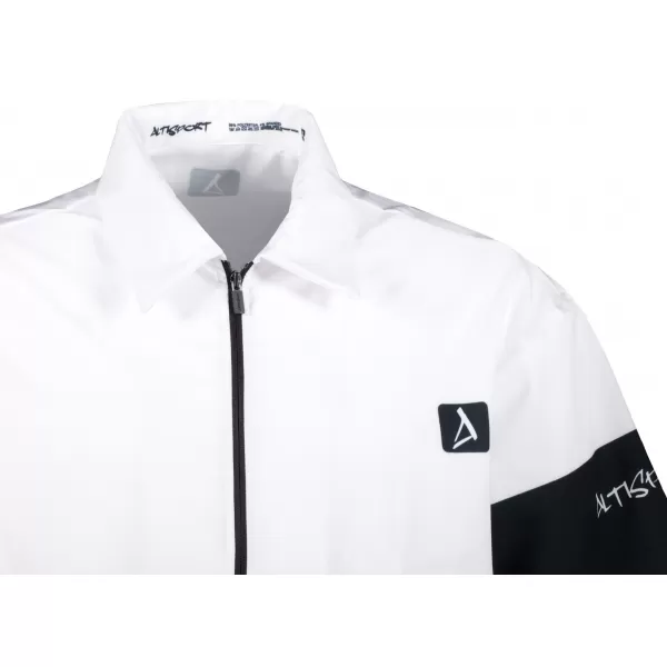  Cămașă premium pentru bărbați ALTISPORT VOJ/ALM051KOS01 ALB ALBASTRU 