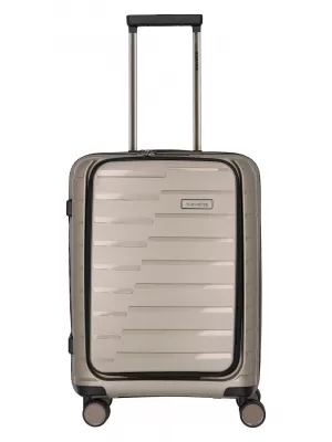 Valiză TRAVELITE AIR BASE 4W S FRONT POCKET ȘAMPANIE