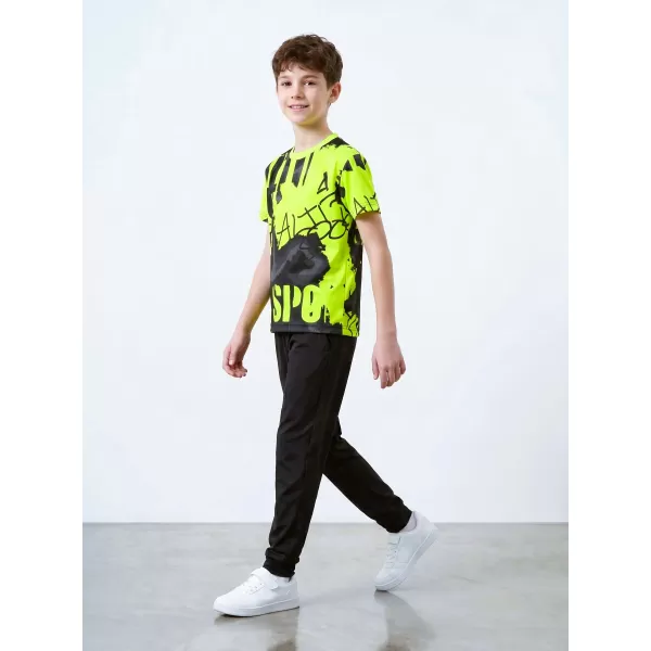  Premium funcțional pentru copii ALTISPORT VOJ/ALK076TR01 NEGRU/FLUO YELLOW 