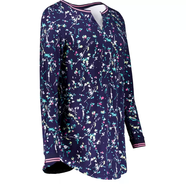  Tricou lung de damă ALTISPORT GUSSIE ALBASTRU ÎNCHIS 