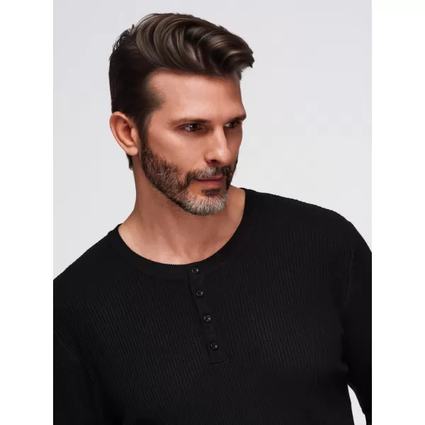  Pulover pentru bărbați OMBRE OM-SWSW-0182 NEGRU 