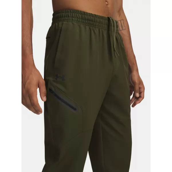  Pantaloni de trening pentru bărbați UNDER ARMOUR UA UNSTOPPABLE WOVEN JOGGER 1388823-308 VERDE 